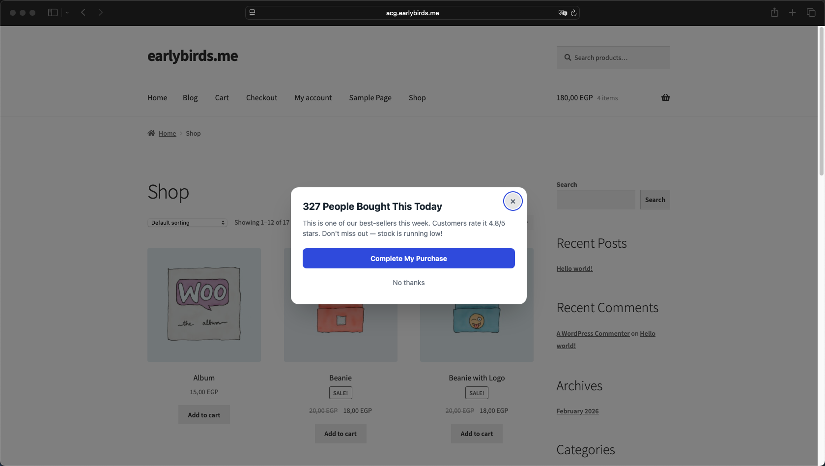 Storefront Intervention (Live)