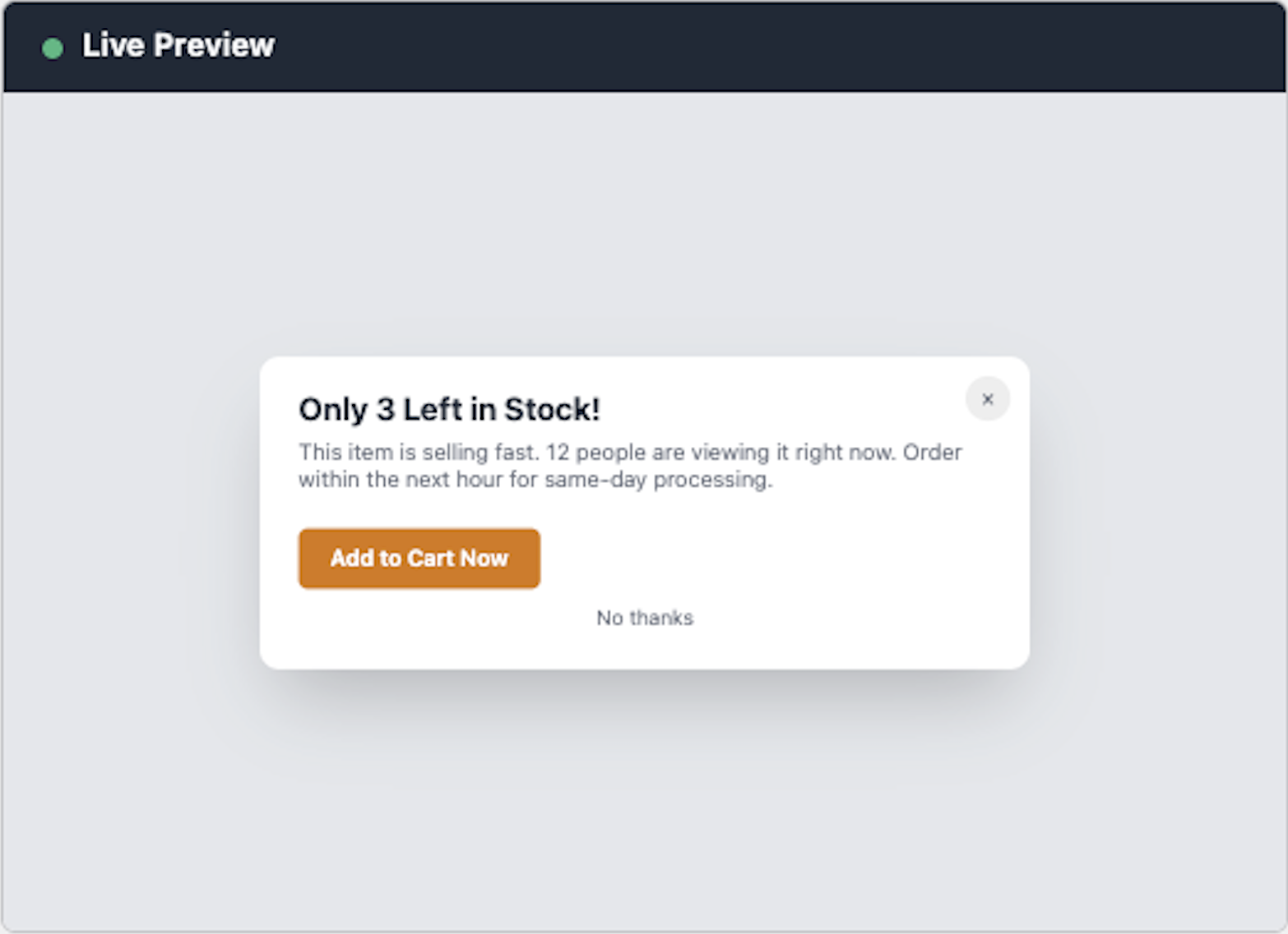 Intervention: Scroll Depth